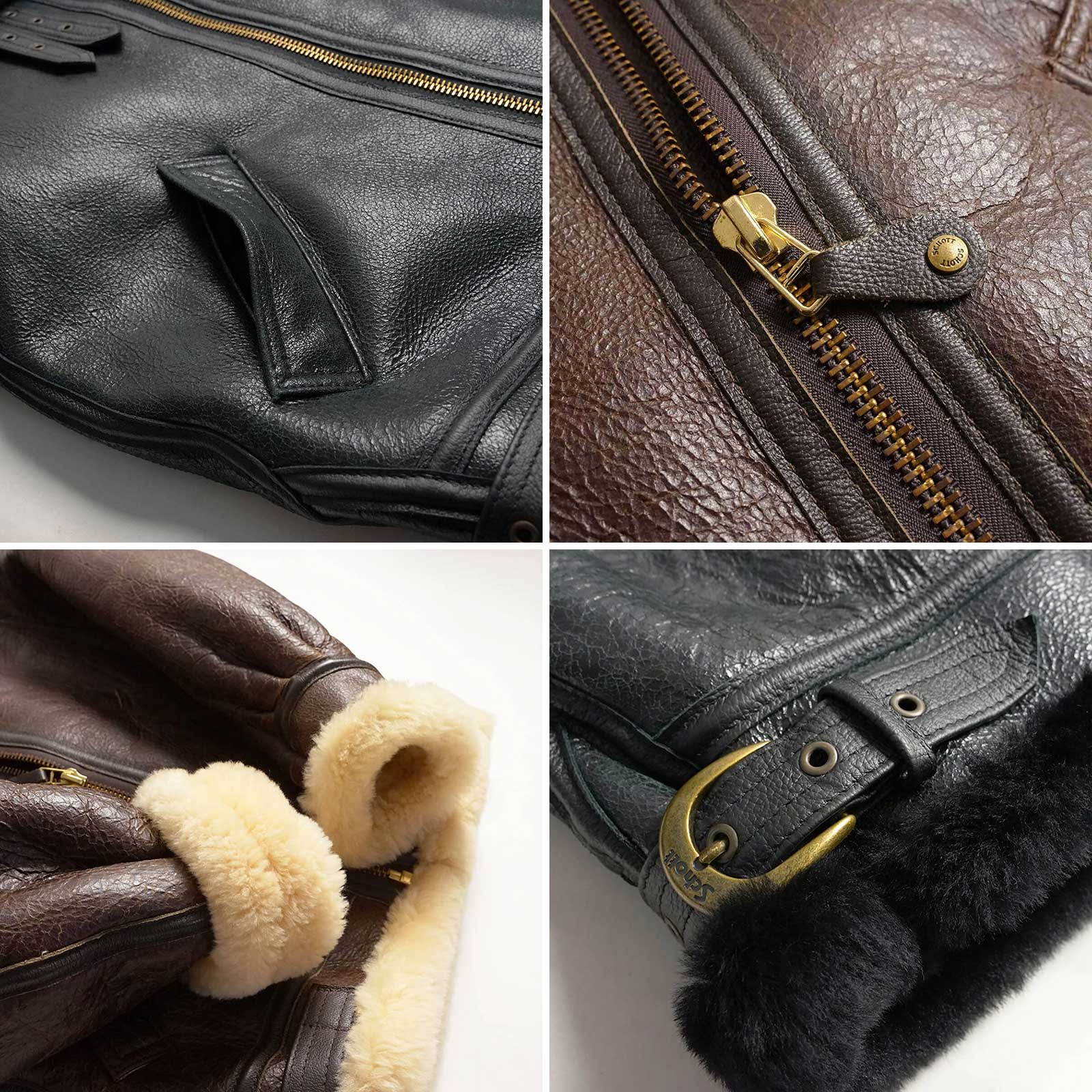 ショットSCHOTT257SB-3シープスキンボマージャケットBIGSIZE
