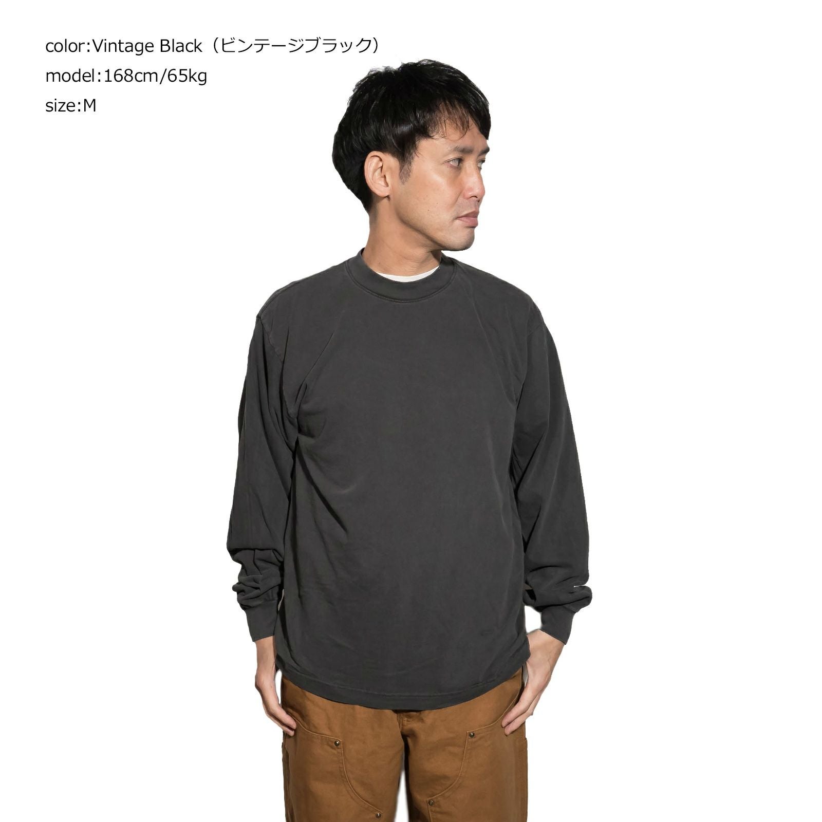 ロサンゼルスアパレルLOSANGELESAPPAREL1807GD6.5オンスガーメントダイクルーネック長袖Tシャツ