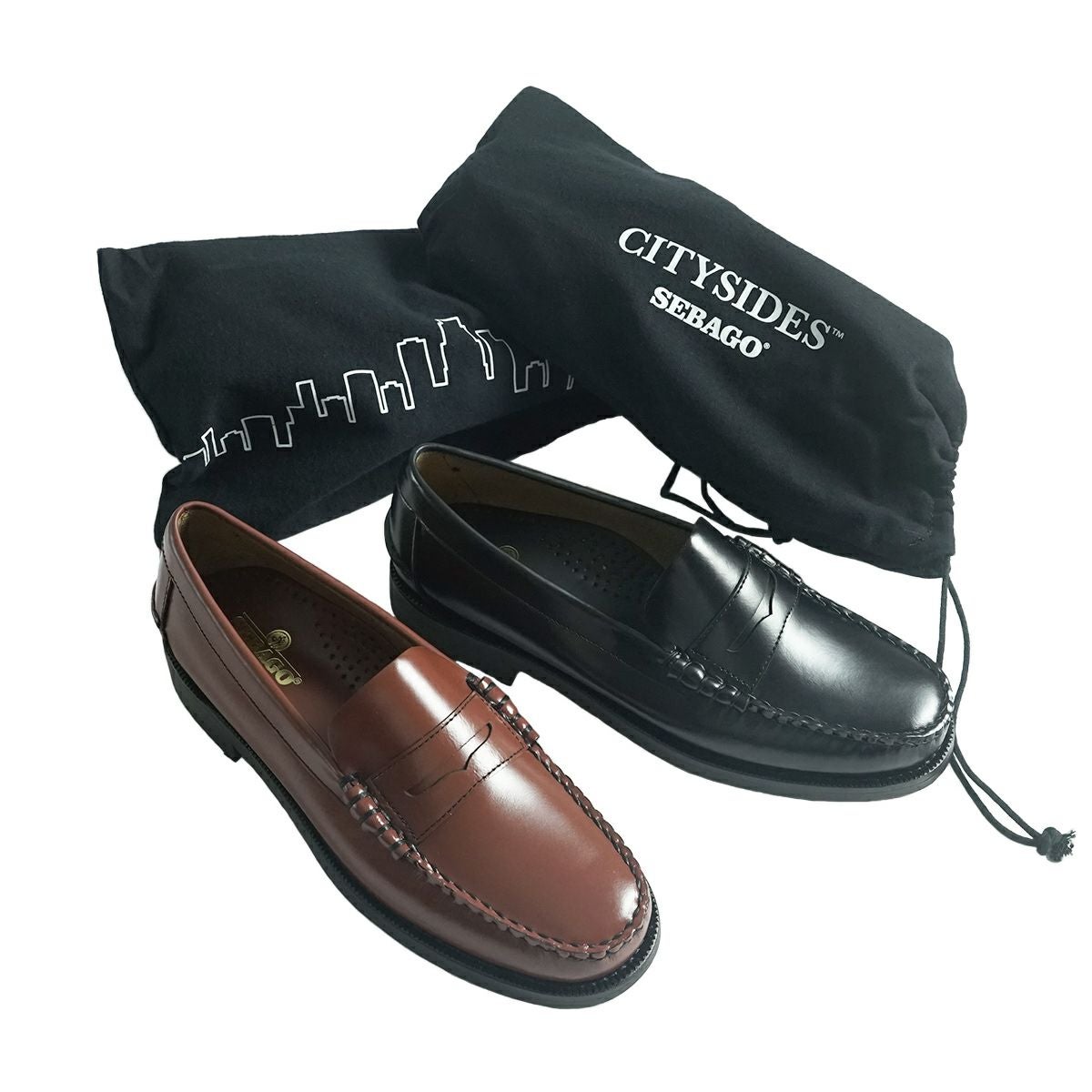 未使用 セバゴ　SEBAGO ローファー 　25.5 ブラック　モカシン SEBAGO（セバゴ） ビーフロールローファー クラシックダン メンズ 革靴