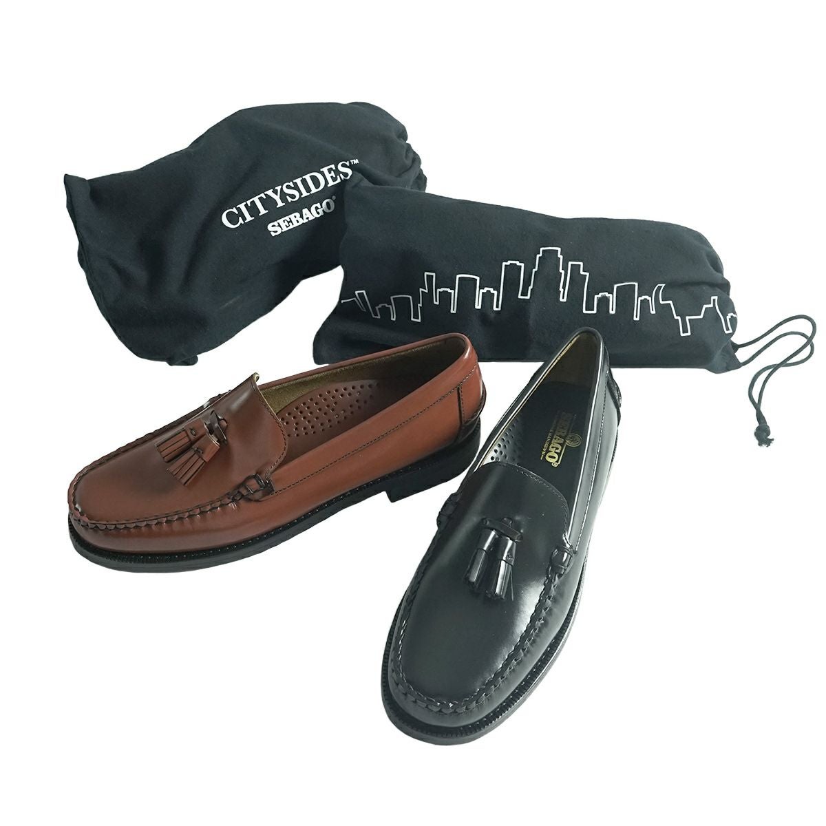 未使用 セバゴ　SEBAGO ローファー 　25.5 ブラック　モカシン SEBAGO（セバゴ） ビーフロールローファー クラシックダン メンズ 革靴