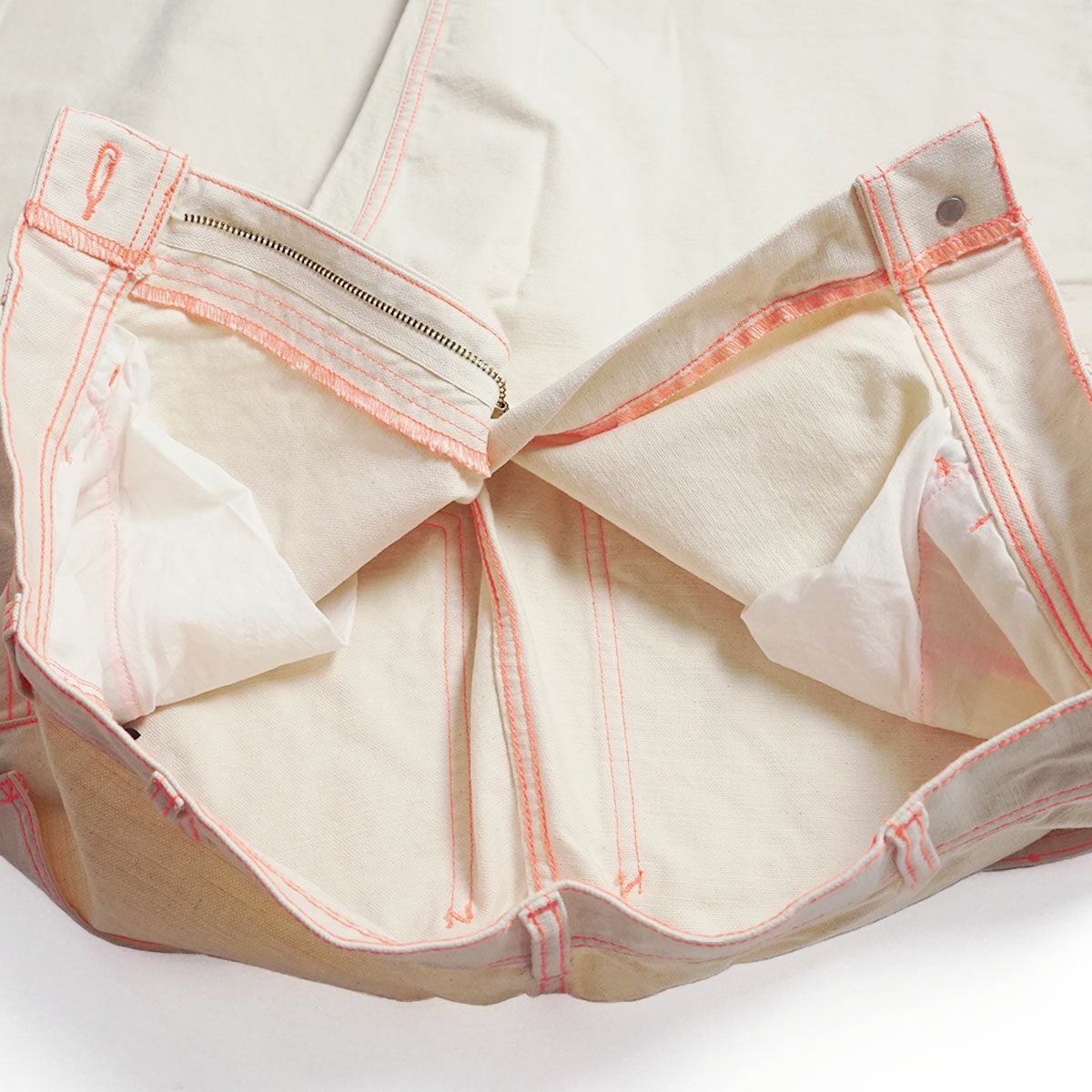 インプレストアIMPRESTOREビフペインターパンツナチュラル/オレンジ