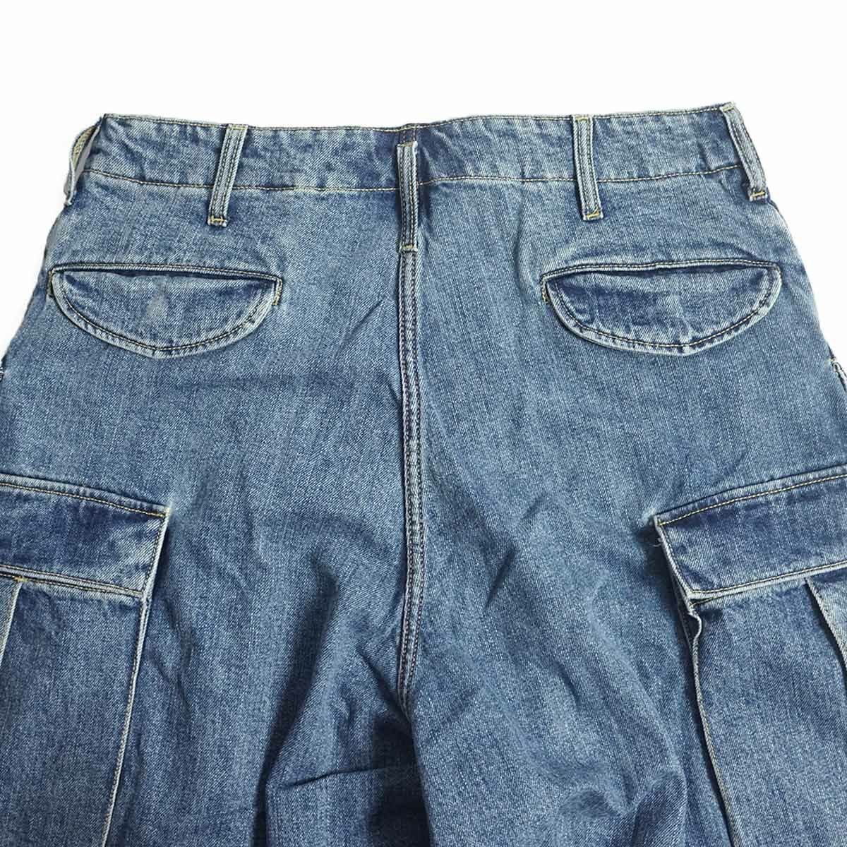 インプレストアIMPRESTOREフェスタ―デニムカーゴパンツインディゴヴィンテージウォッシュ