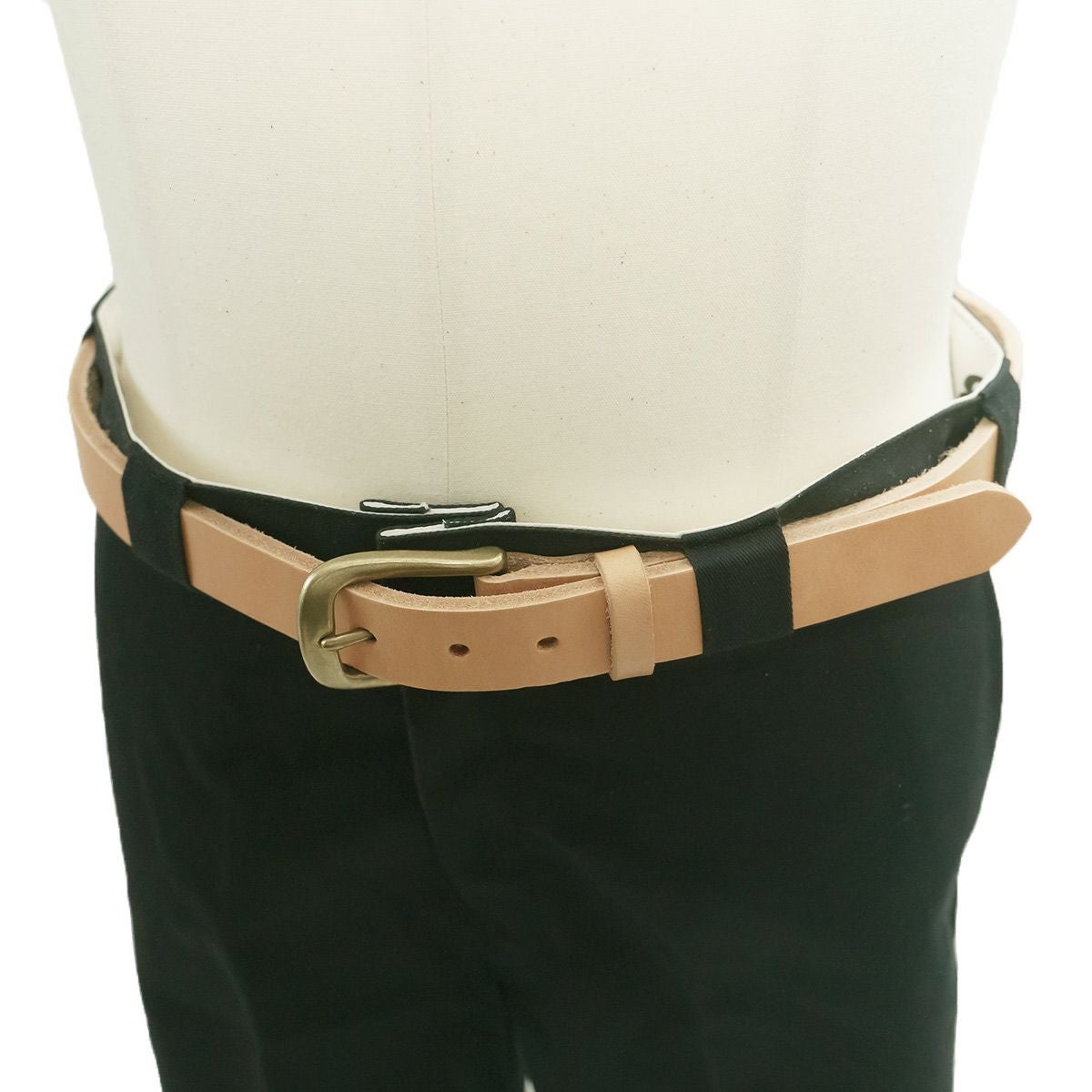 ジャラーナJalanaハーマンオークレザーベルト#874(メンズ32-40革ベルトヌメ革30mm幅ナローベルト)