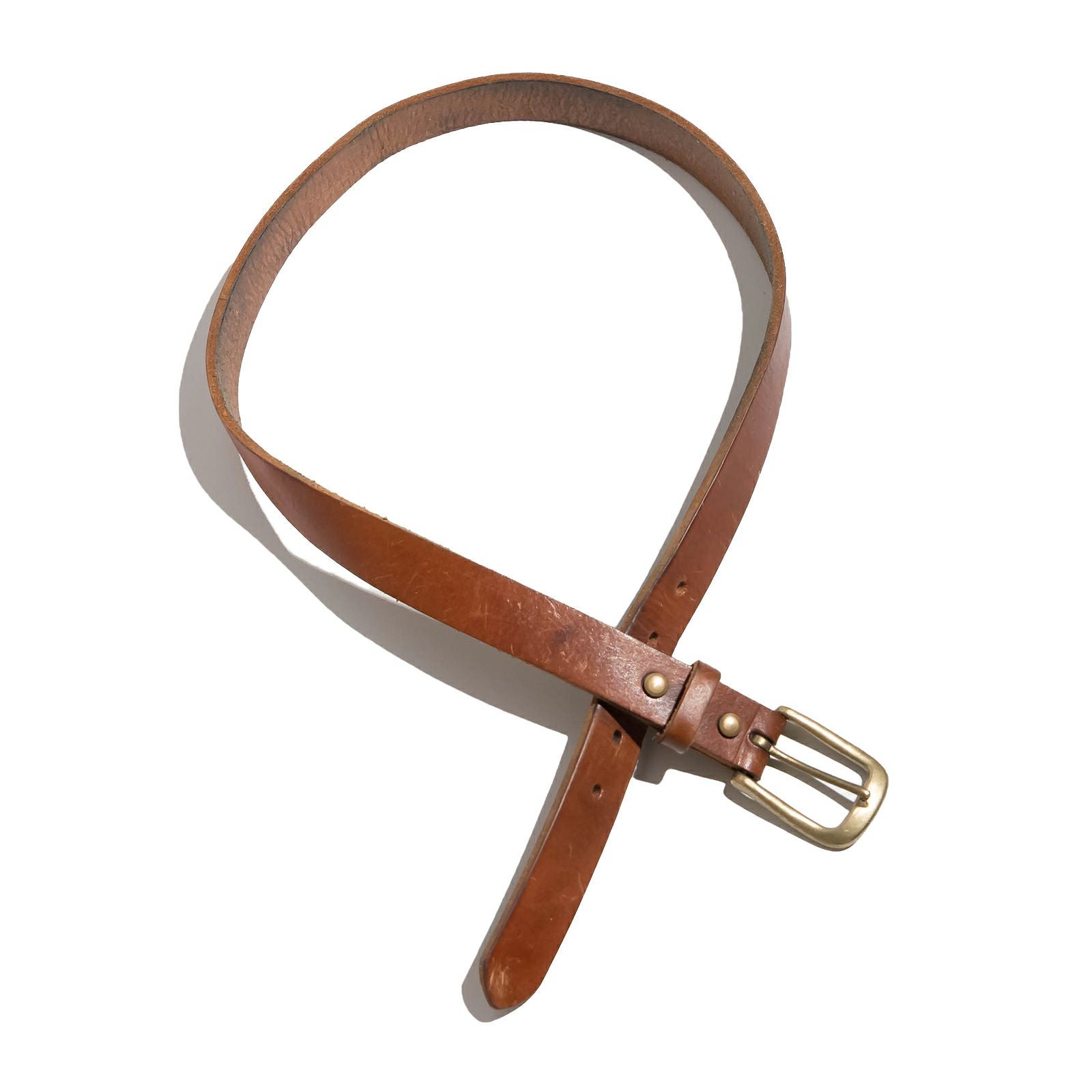 ジャラーナJalanaハーマンオークレザーベルト#874(メンズ32-40革ベルトヌメ革30mm幅ナローベルト)