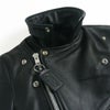 バンソンVANSONC2Rダブルライダースソフトカウレザースキニアーフィットシルバージップ｜メンズライダースレザージャケットアメリカ製革ジャンスリムタイトサテン裏地本革牛革MADEINUSAサイズ34-44アウターブランド