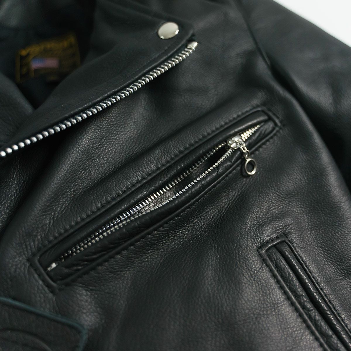 バンソンVANSONC2Rダブルライダースソフトカウレザースキニアーフィットシルバージップ｜メンズライダースレザージャケットアメリカ製革ジャンスリムタイトサテン裏地本革牛革MADEINUSAサイズ34-44アウターブランド