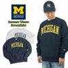 UNIVERSITYOFMICHIGANオフィシャルクルーネックカレッジスウェットチャンピオンリバースウィーブ（メンズS-XXLChampionミシガン大学）