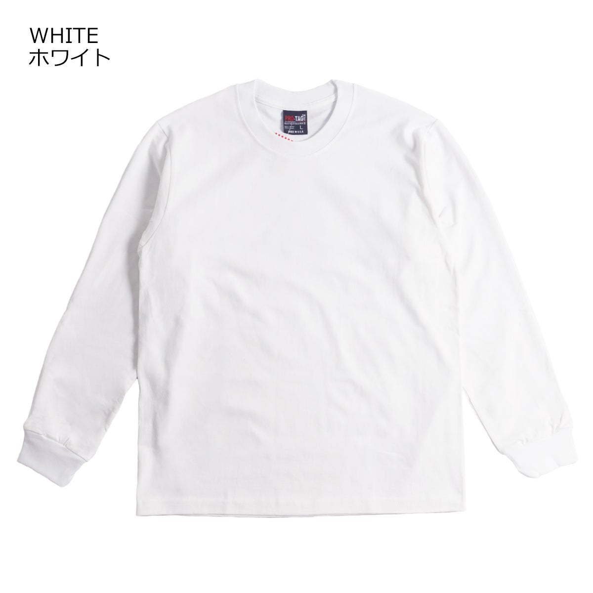プロタグPRO-TAG9オンススーパーヘビーウエイトクルーネック長袖Tシャツ