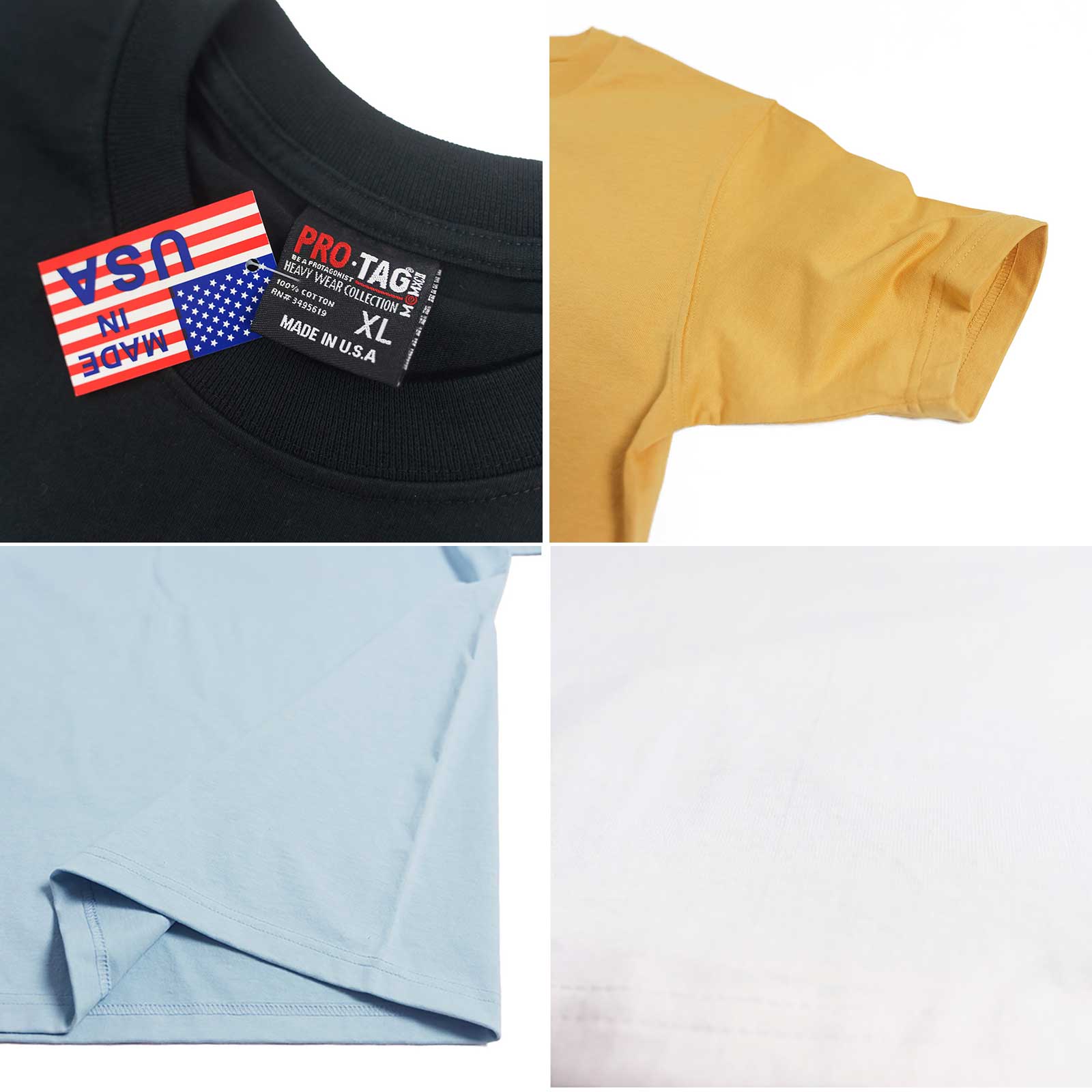 プロタグPRO-TAG9オンススーパーヘビーウエイトクルーネック半袖Tシャツ
