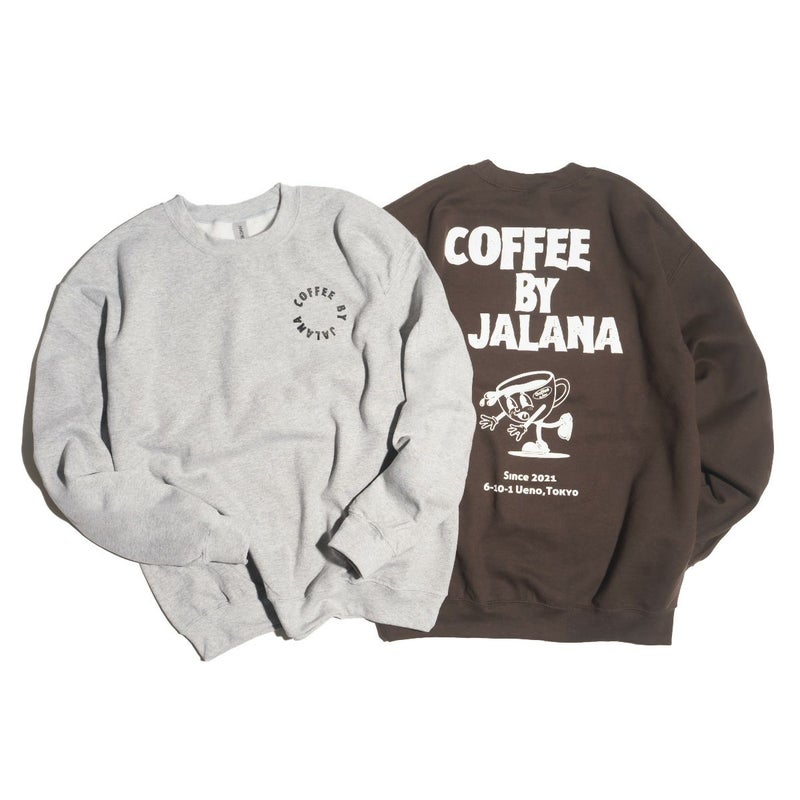 コーヒーバイジャラーナCoffebyJalanaコーヒーカップクルーネックスウェット
