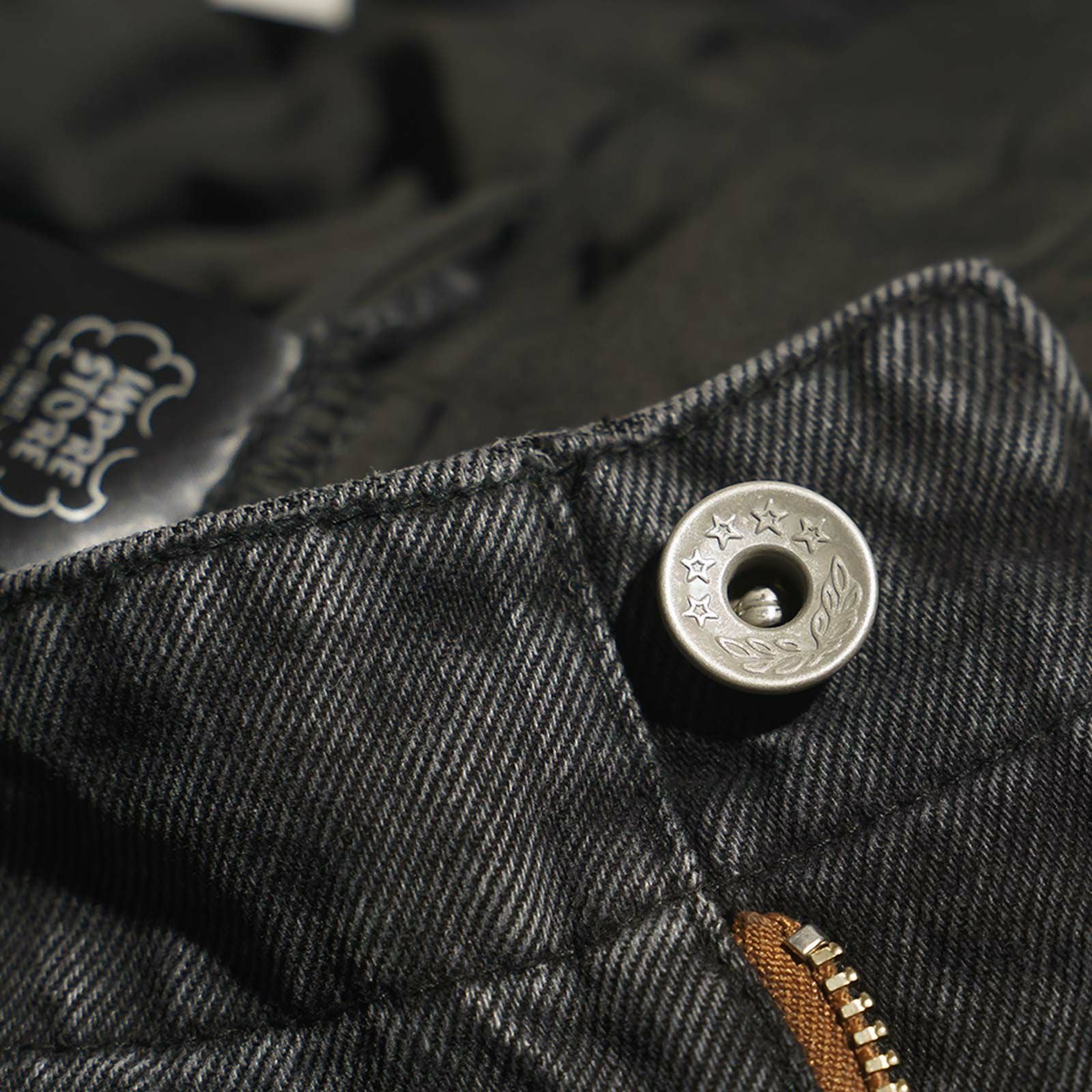 インプレストアIMPRESTOREフェスターデニムカーゴパンツブラックデニム