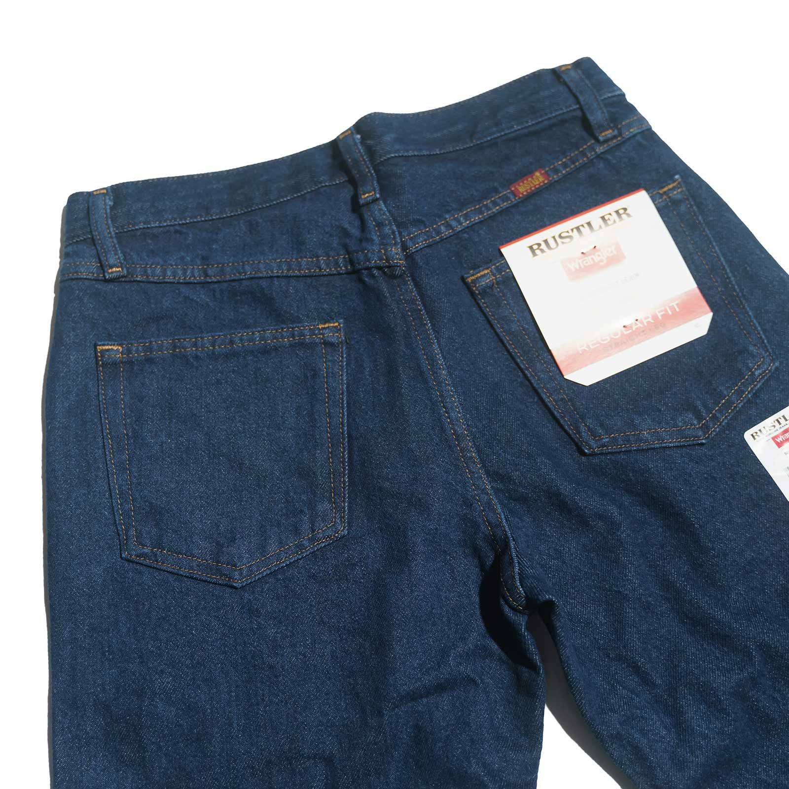 ラスラーRUSTLERレギュラーフィットストレートジーンズプレウォッシュ