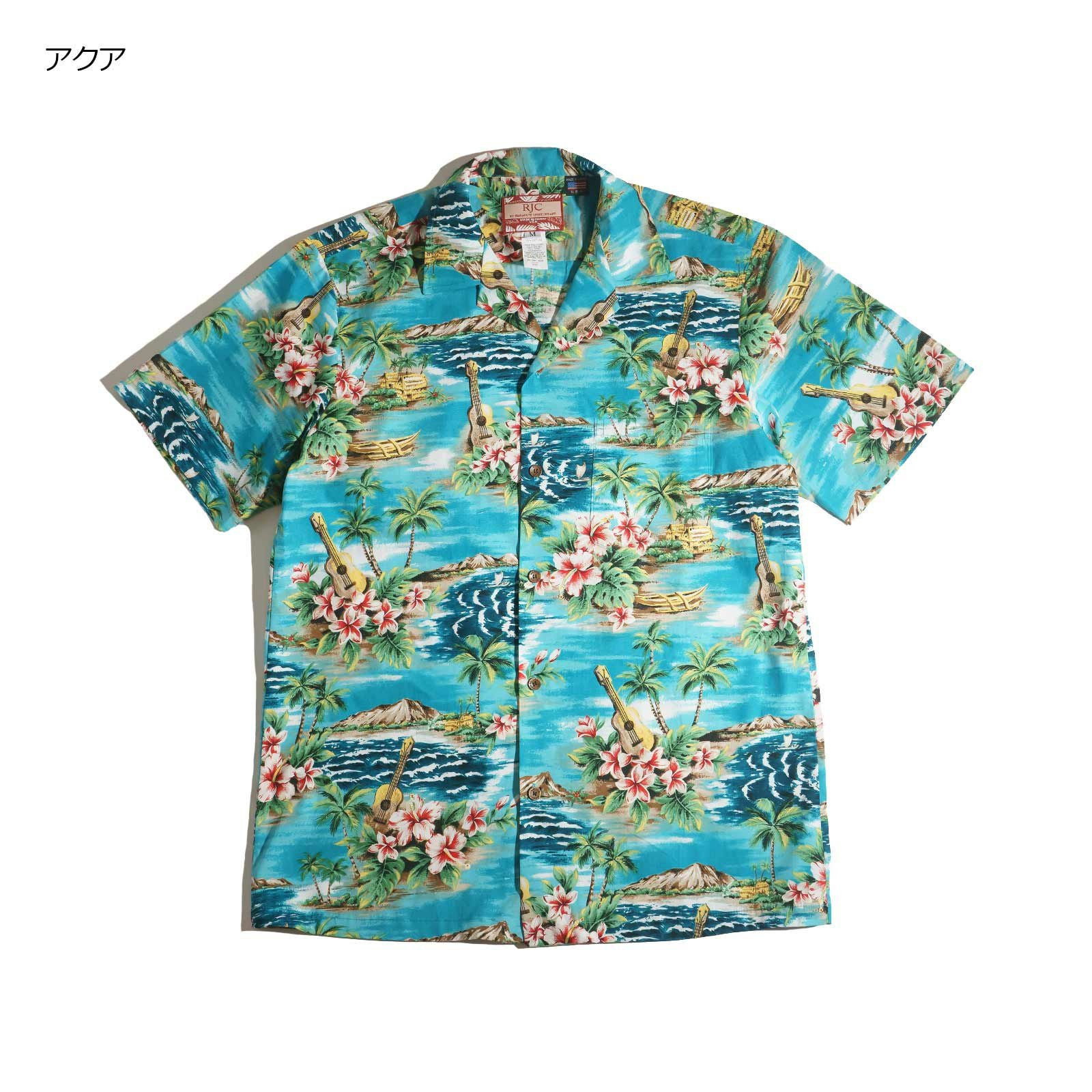 ロバートJクランシーRJC半袖アロハシャツ#102C366ハワイ製