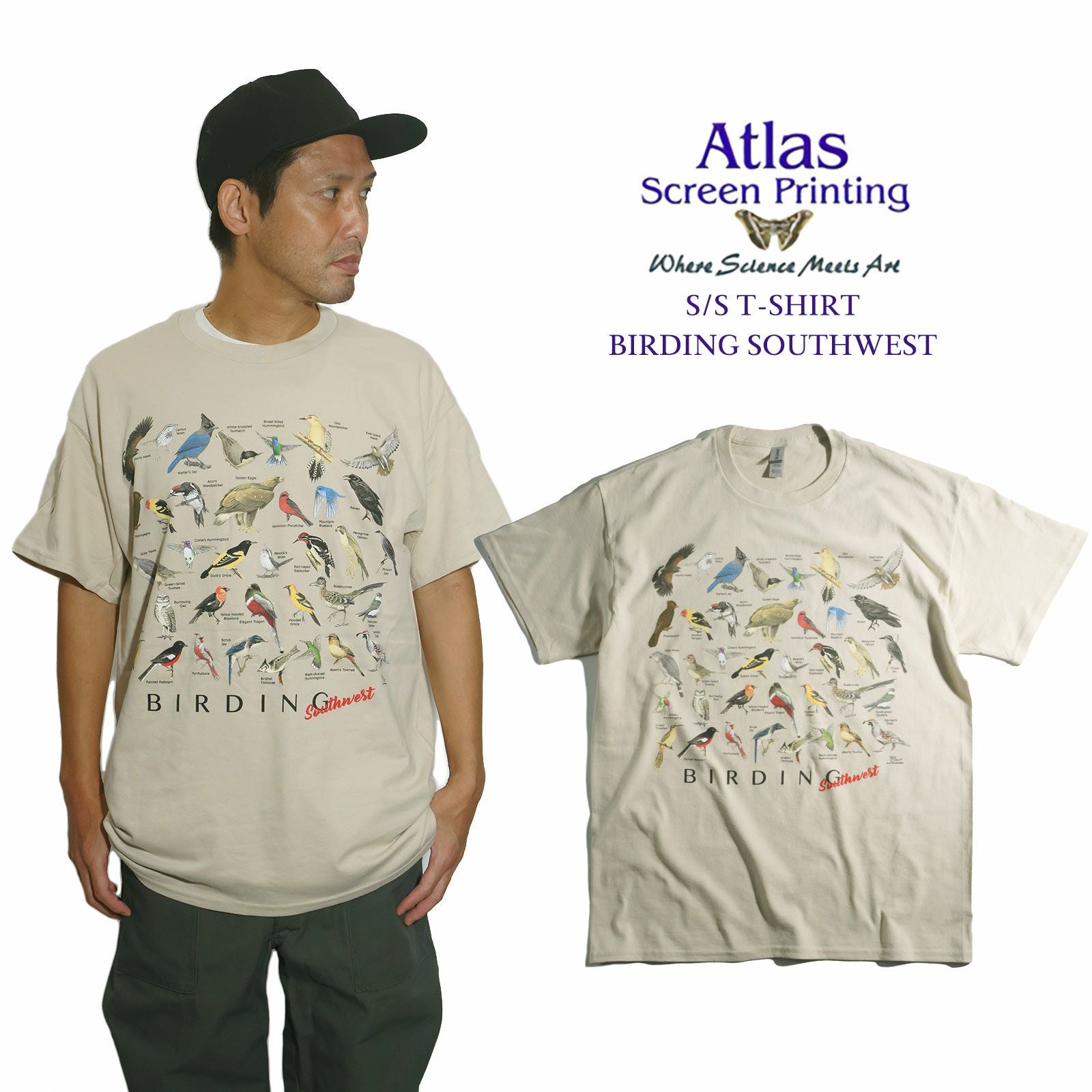 アトラススクリーンプリンティングATLASSCREENPRINTING半袖Tシャツバーディングサウスウエスト