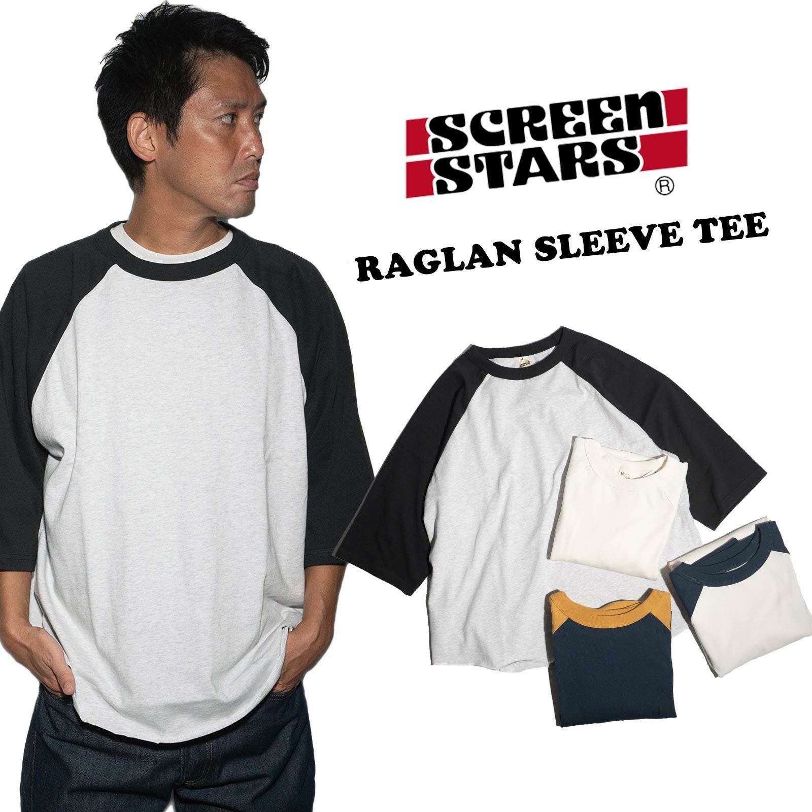 スクリーンスターズSCREENSTARSヘビーウエイトベースボールTシャツ