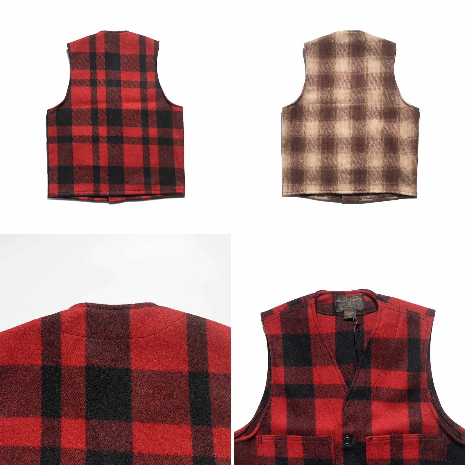 フィルソンFILSONマッキーノウールベストチェック