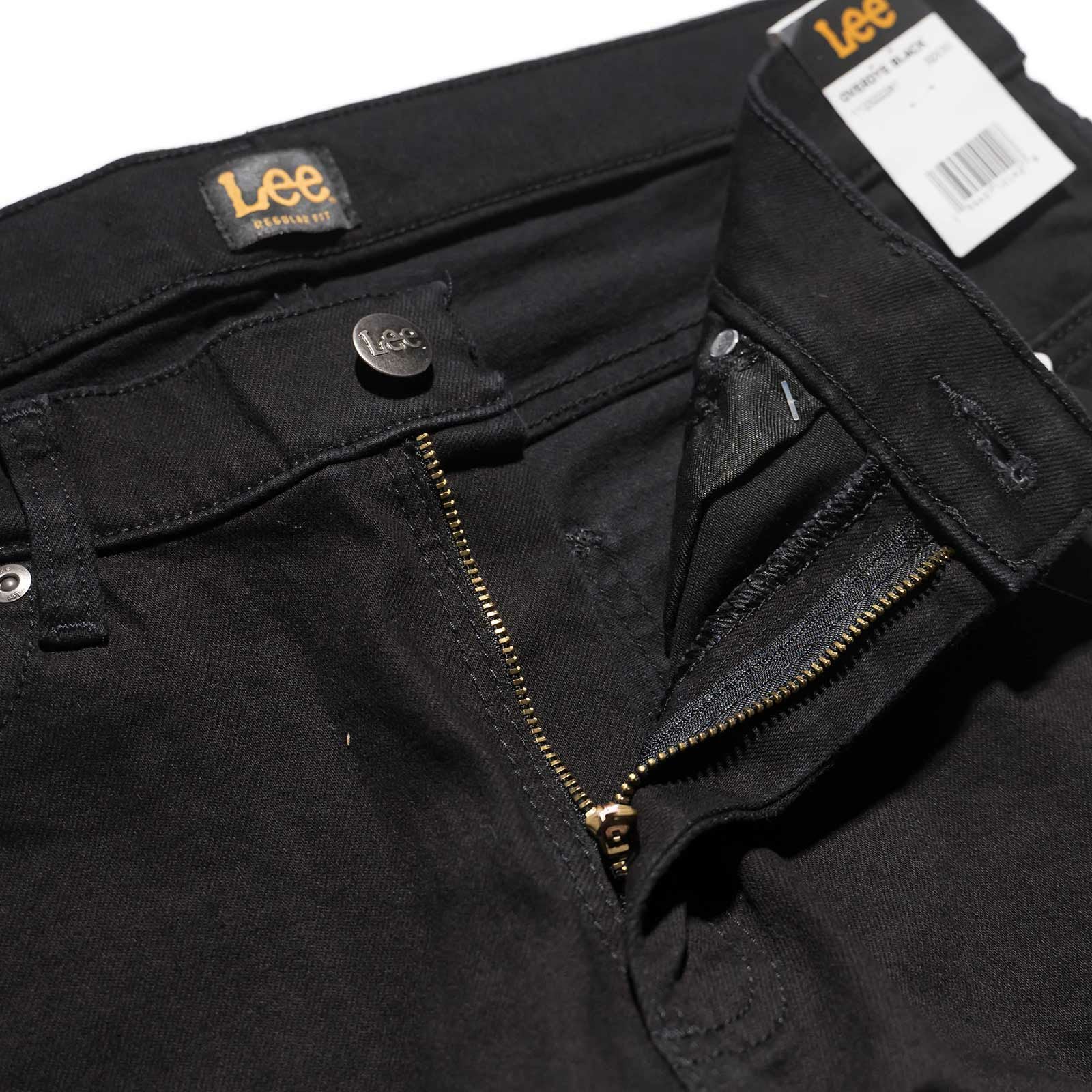 リーLeeレジェンダリーレギュラーストレートジーンズオーバーダイブラック