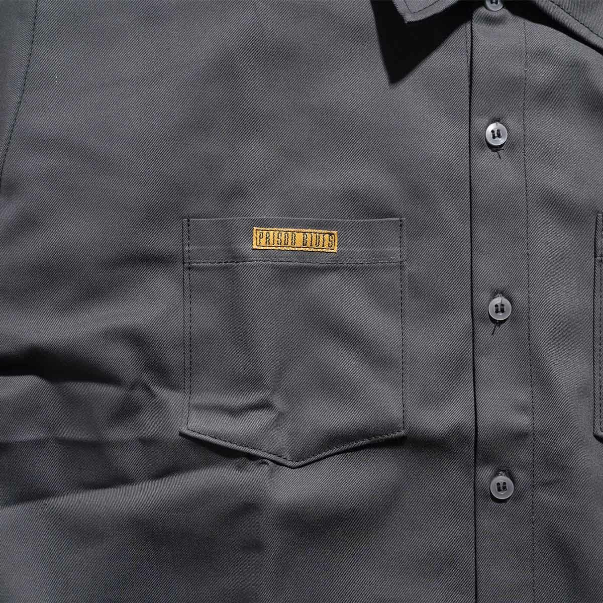 プリズンブルースPRISONBLUES長袖8オンスツイルワークシャツ