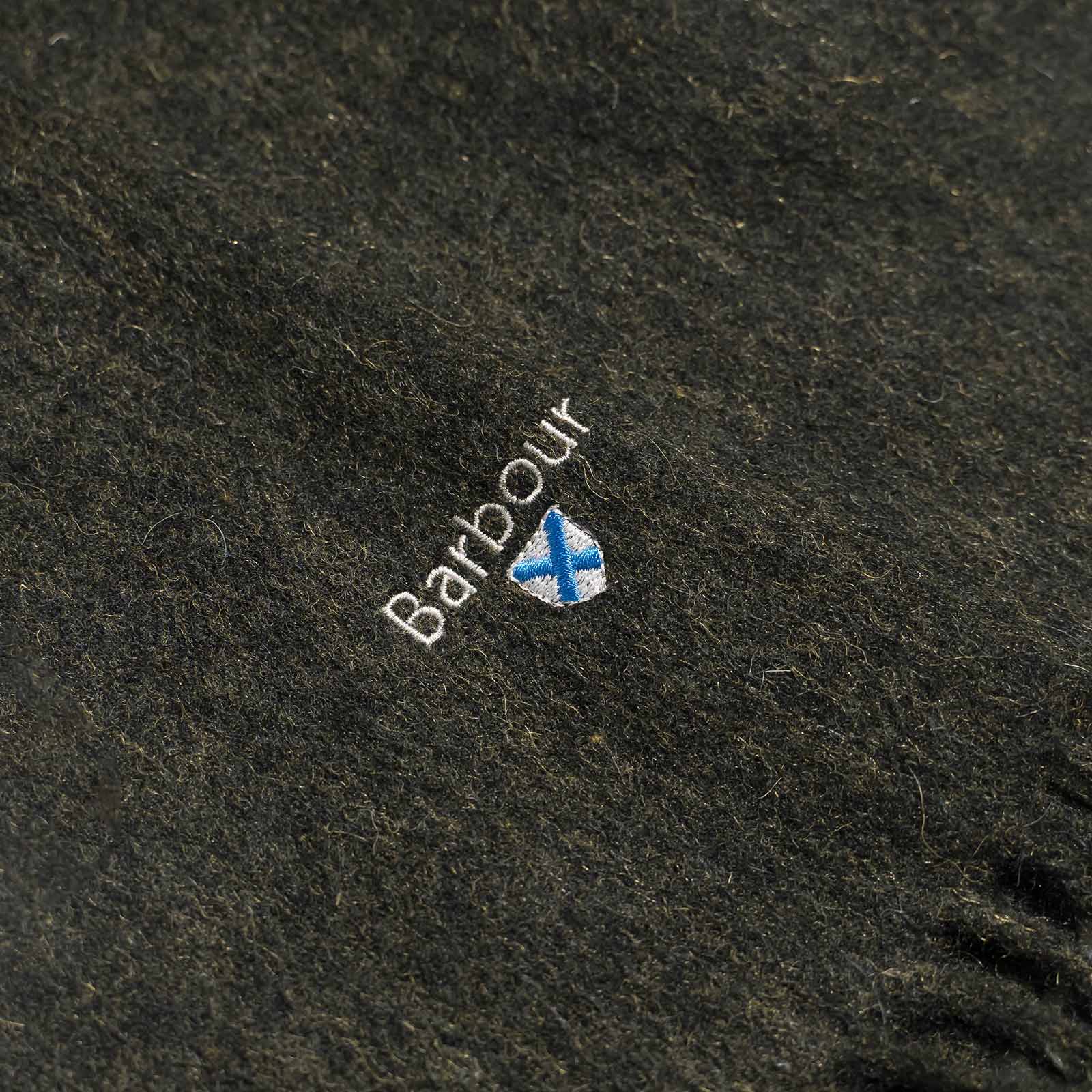 バブアーBarbourプレーンラムズウールスカーフ