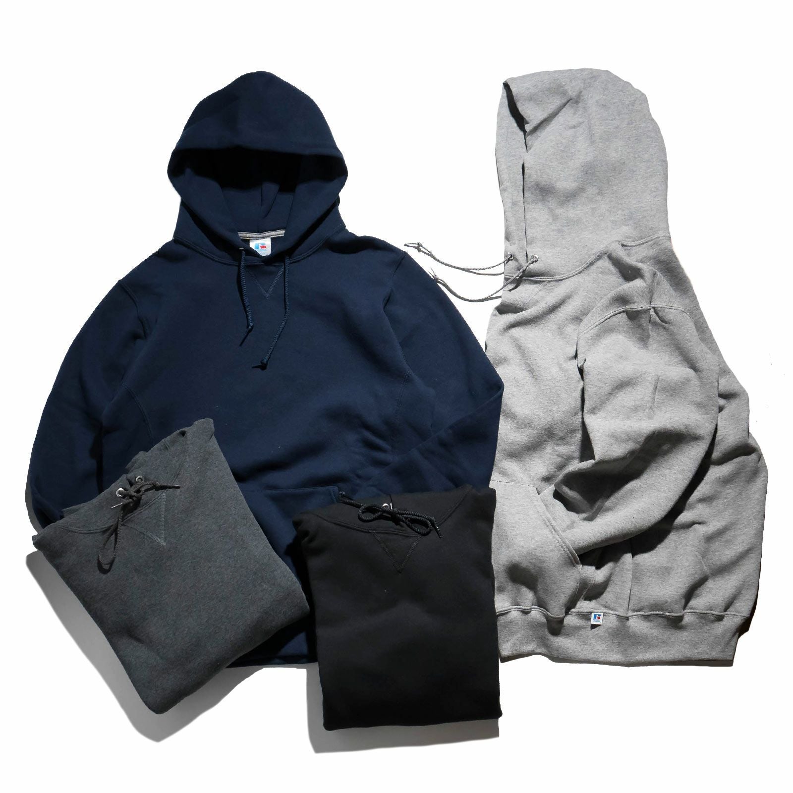 00s RUSSELL ATHLETIC フーディー　Lサイズ　1317 00s RUSSELL ATHLETIC ラッセルアスレチック 無地 フーディー プル