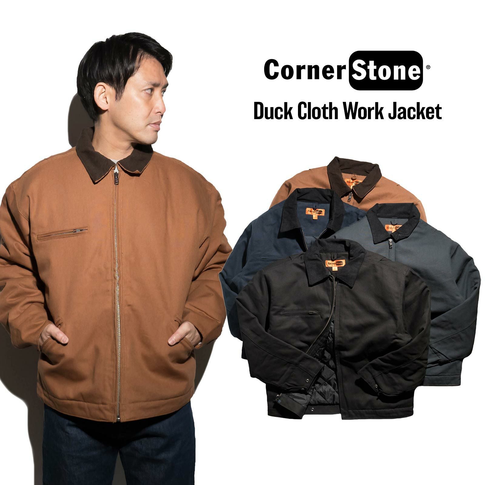 コーナーストーンCORNERSTONEJ763ダッククロスワークジャケット