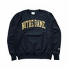 UNIVERSITYOFNORTREDAMEオフィシャルクルーネックカレッジスウェットチャンピオンリバースウィーブ