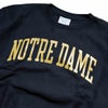 UNIVERSITYOFNORTREDAMEオフィシャルクルーネックカレッジスウェットチャンピオンリバースウィーブ