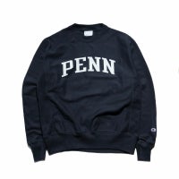 UNIVERSITYOFPENNSYLVANIAオフィシャルクルーネックカレッジスウェットチャンピオンリバースウィーブ