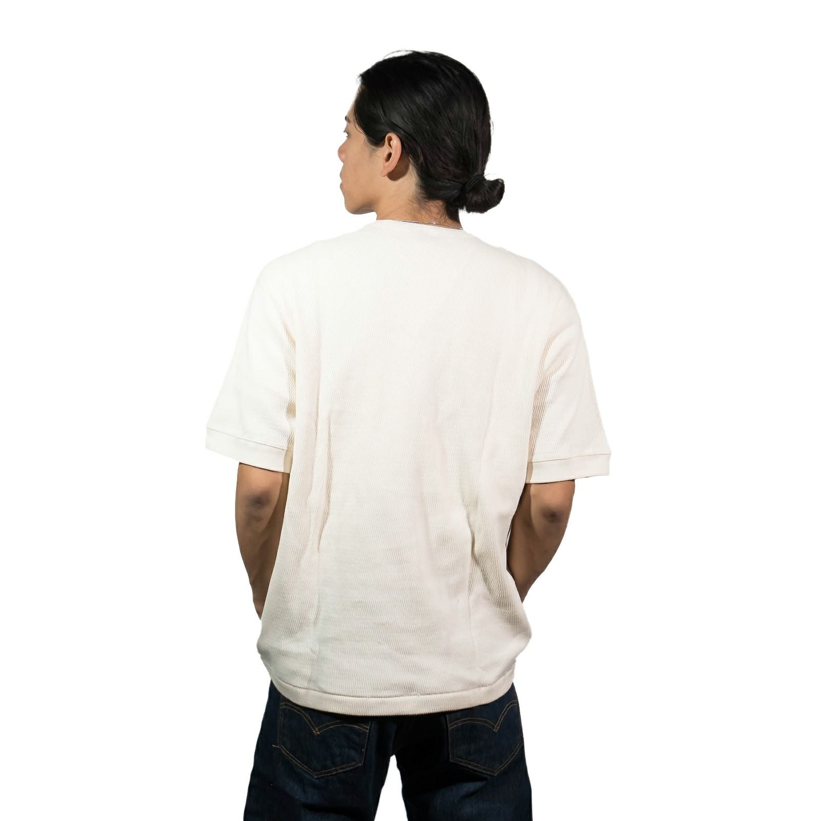 ヘルスニットHealthknit52028サーマルキングラッセルハニカムヘンリーネック半袖パッケージ入り