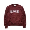 HARVARDUNIVERSITYオフィシャルクルーネックカレッジスウェットチャンピオンリバースウィーブ