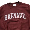 HARVARDUNIVERSITYオフィシャルクルーネックカレッジスウェットチャンピオンリバースウィーブ