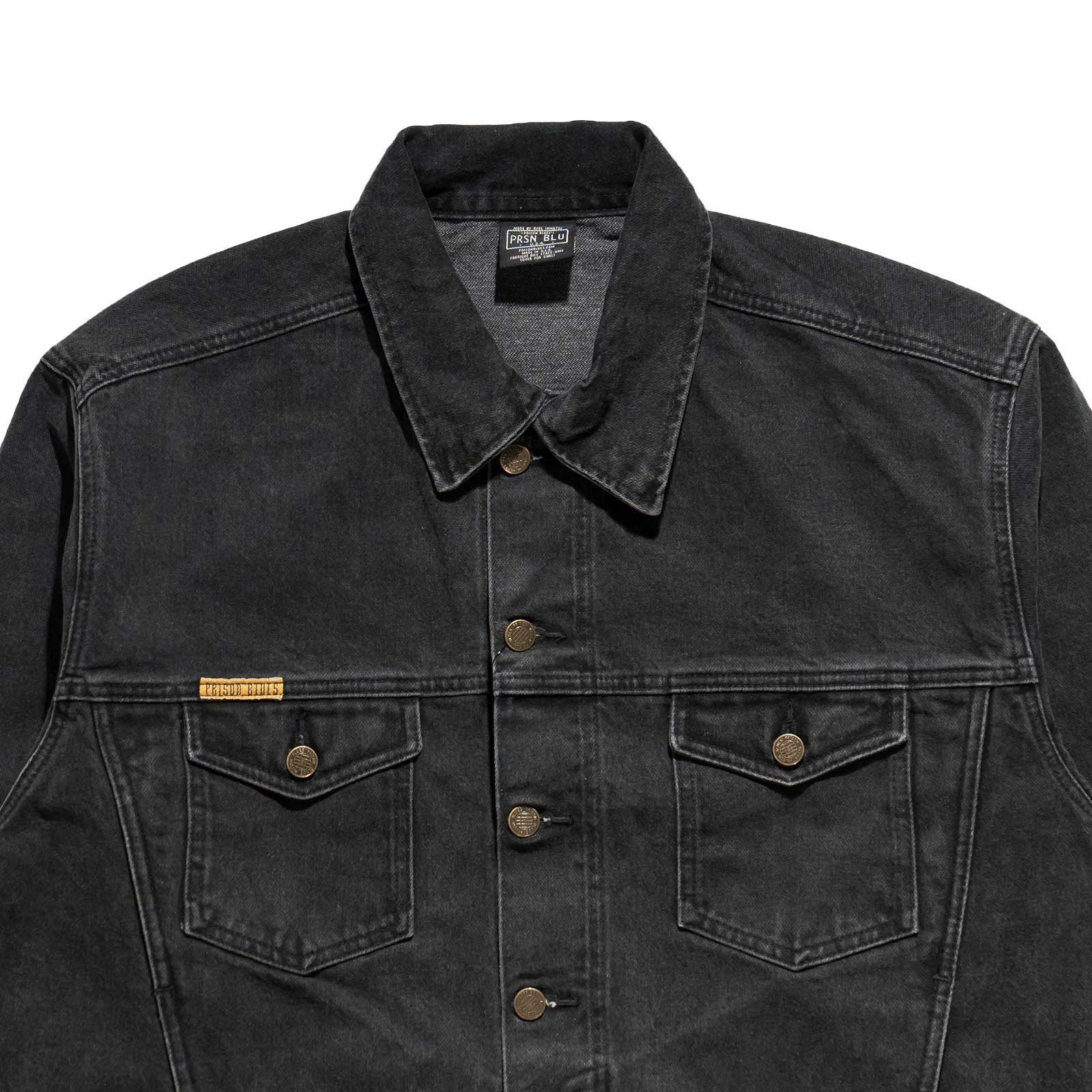 プリズンブルースPRISONBLUESウエスタンジャケットオリジナルユーズドウォッシュニュースクールブラック