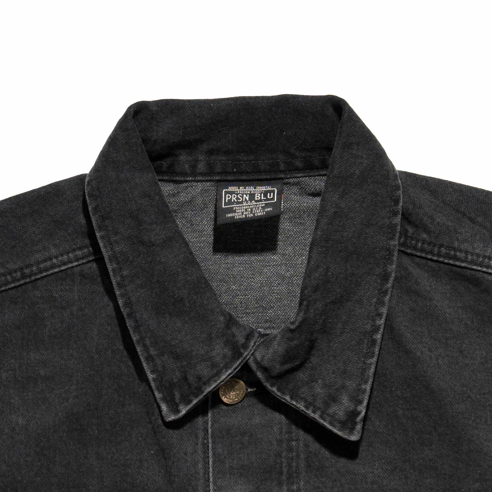 プリズンブルースPRISONBLUESウエスタンジャケットオリジナルユーズドウォッシュニュースクールブラック