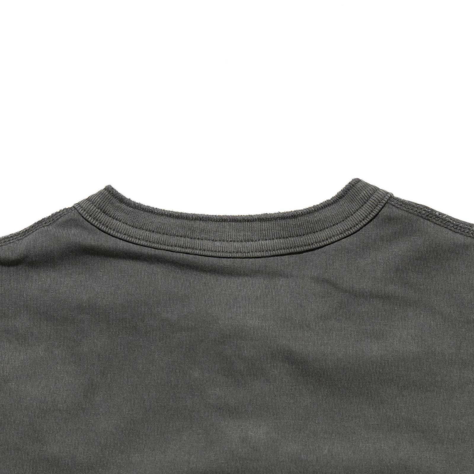 ヘルスニットHealthknitHR25S-M104U.S.コットンジャージー硫化染め半袖ヘンリーネックTシャツ