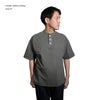 ヘルスニットHealthknitHR25S-M104U.S.コットンジャージー硫化染め半袖ヘンリーネックTシャツ