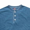 ヘルスニットHealthknitHR25S-M104-2U.S.コットンジャージーインディゴ染め半袖ヘンリーネックTシャツ