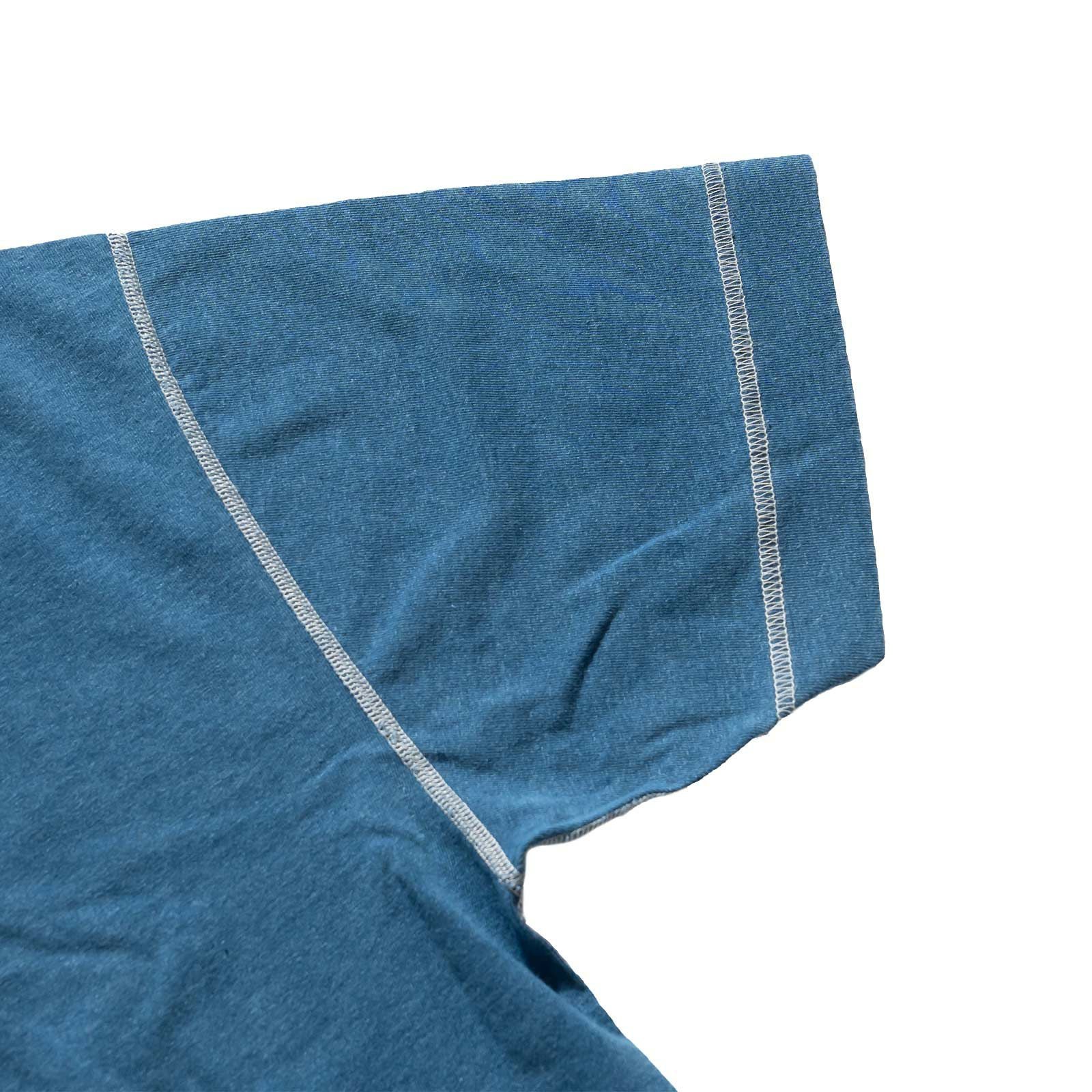 ヘルスニットHealthknitHR25S-M104-2U.S.コットンジャージーインディゴ染め半袖ヘンリーネックTシャツ