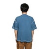ヘルスニットHealthknitHR25S-M104-2U.S.コットンジャージーインディゴ染め半袖ヘンリーネックTシャツ