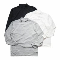 カルクルーCalCru長袖モックネックTシャツ