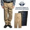 ドッカーズDOCKERSシグネチャーアイロンフリーカーキプリーツクラッシックフィットステインディフェンダー