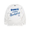 ピンクスホットドッグスPINK’SHOTDOGS長袖Tシャツピンクスラブズドジャーズ