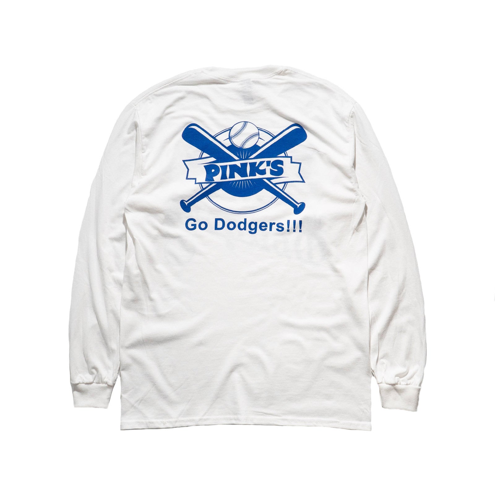 ピンクスホットドッグスPINK’SHOTDOGS長袖Tシャツピンクスラブズドジャーズ