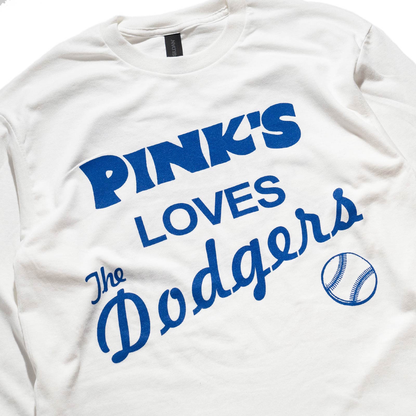 ピンクスホットドッグスPINK’SHOTDOGS長袖Tシャツピンクスラブズドジャーズ