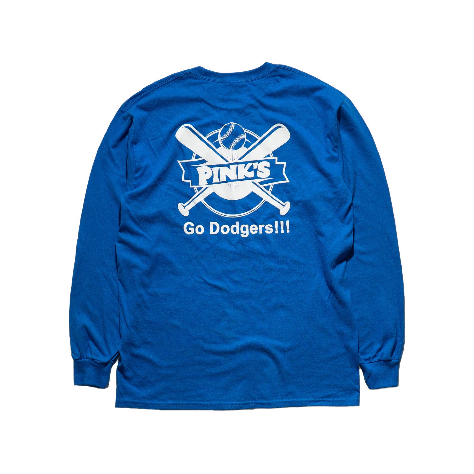 ピンクスホットドッグスPINK’SHOTDOGS長袖Tシャツピンクスラブズドジャーズ