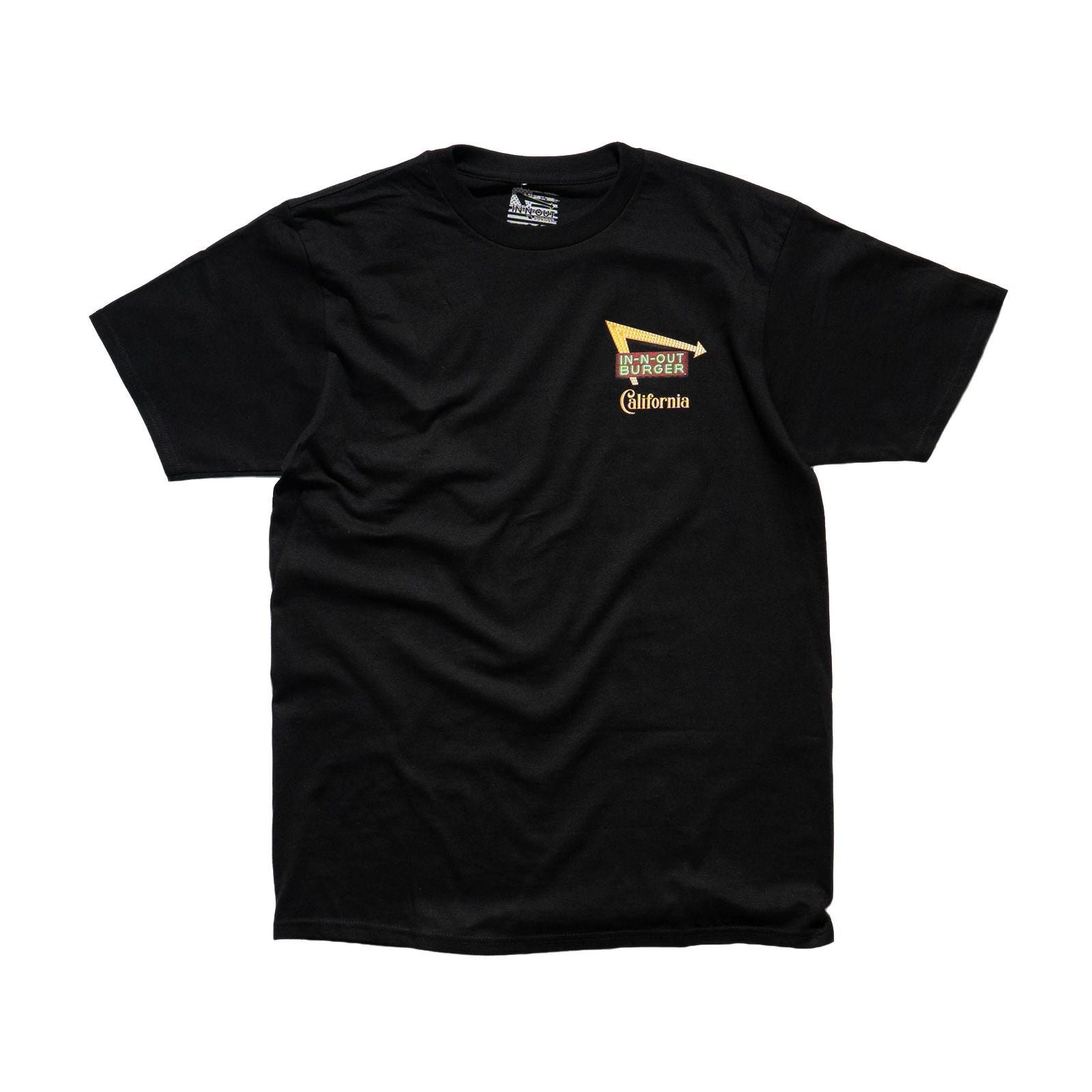 インアンドアウトバーガー半袖Tシャツ2025ビーチクルーズブラック