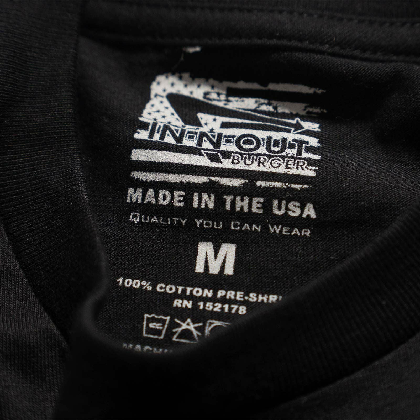 インアンドアウトバーガー半袖Tシャツ2025ビーチクルーズブラック