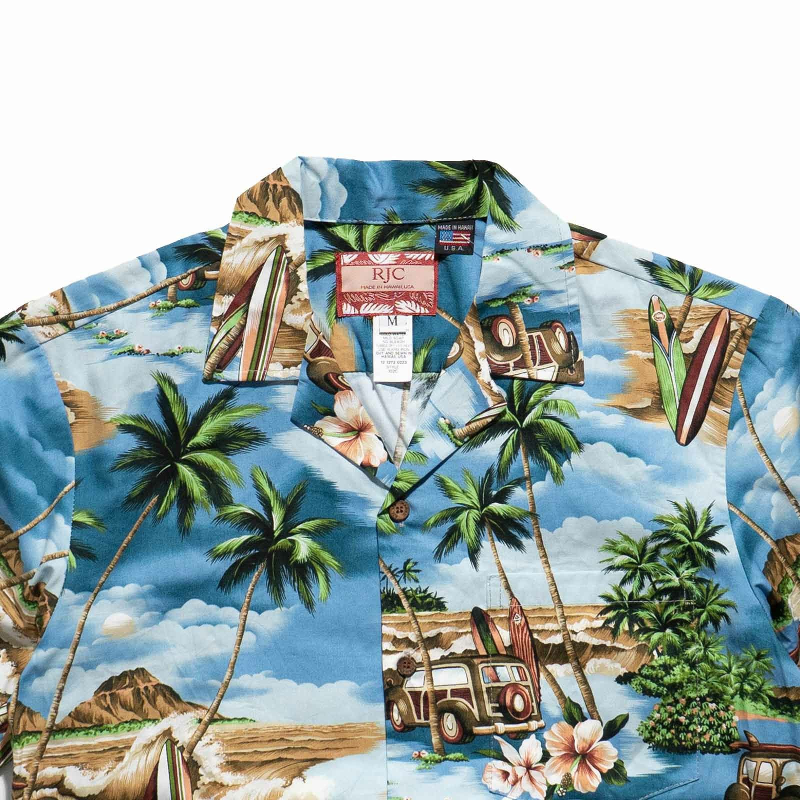 ロバートJクランシーRJC半袖アロハシャツ#102C537ハワイ製