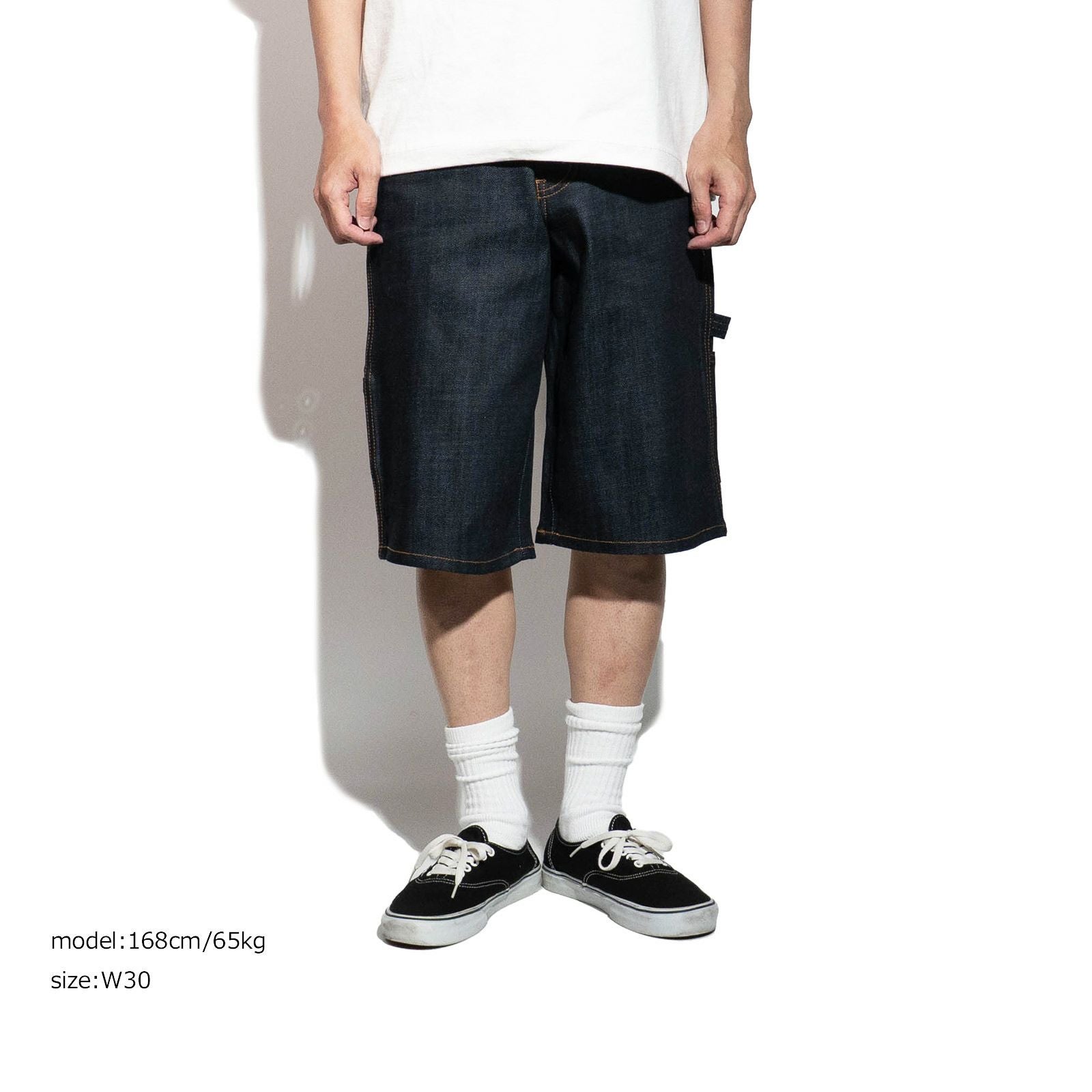 ネオブルーNEOBLUEバギーカーペンターショーツクロススーパーダーク