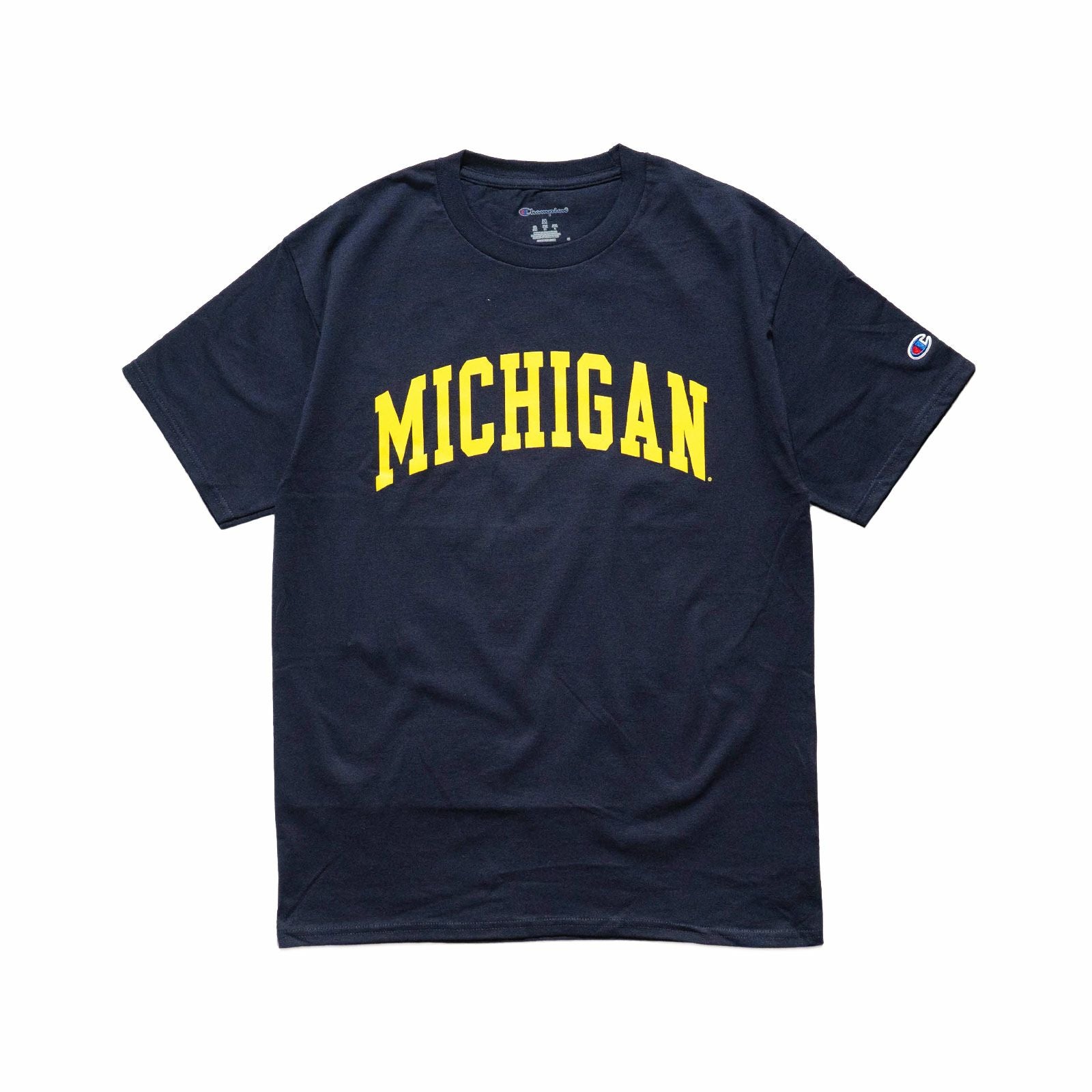 UNIVERSITYOFMICHIGANオフィシャルロゴカレッジTシャツチャンピオンボディ