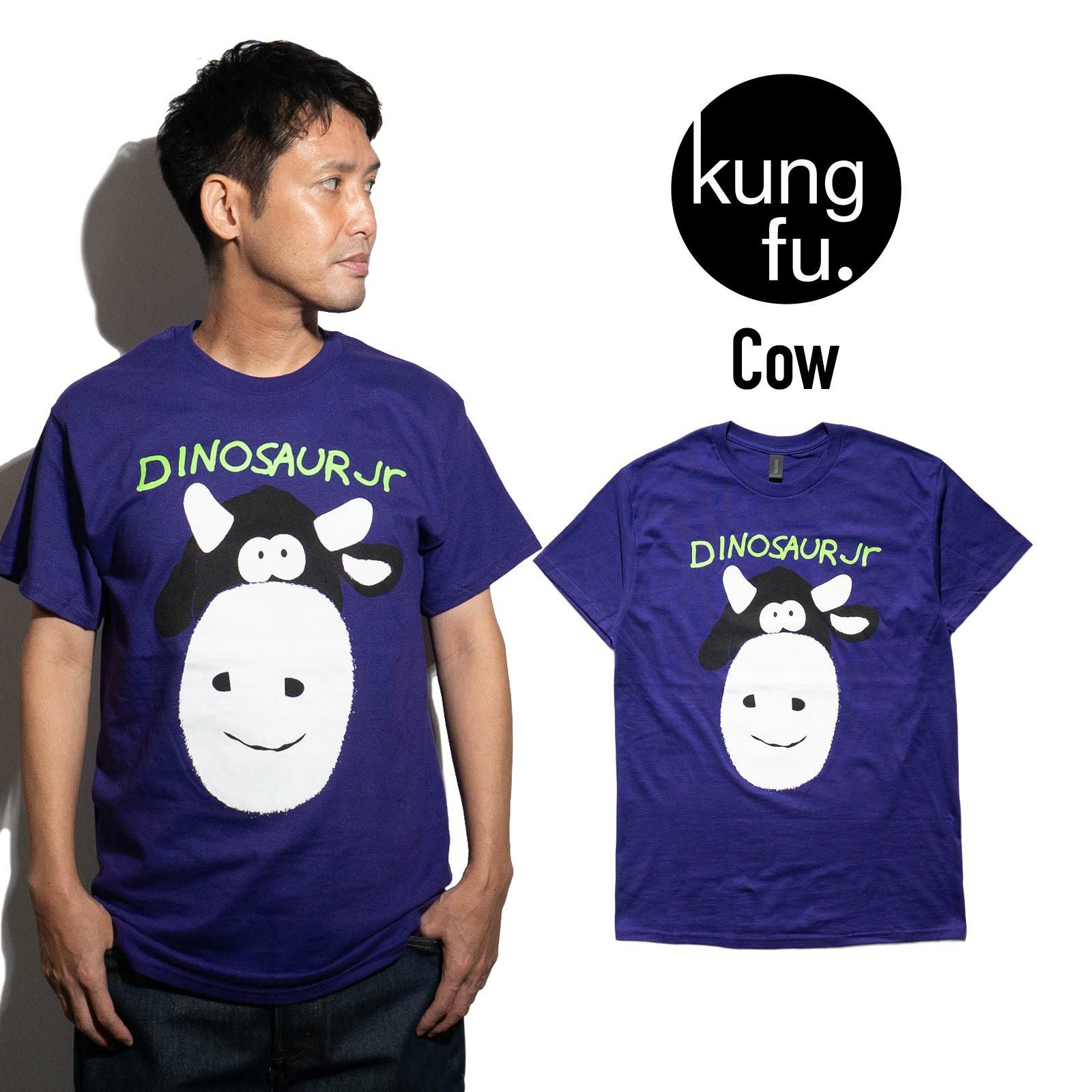 カンフーkungfu.バンドTシャツダイナソージュニアカウ